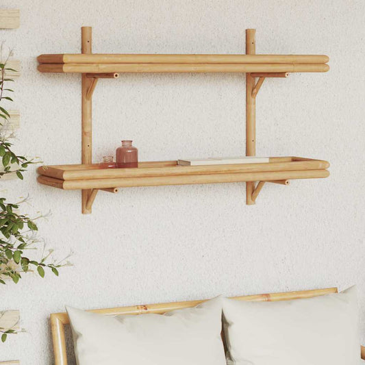 Étagère Murale avec étagère Marron 100 x 26 x 60 cm Bambou