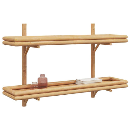 Étagère Murale avec étagère Marron 100 x 26 x 60 cm Bambou