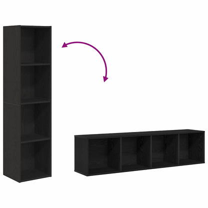 Bibliothèque Chêne noir 143 x 30 x 36 cm Bois d'ingénierie