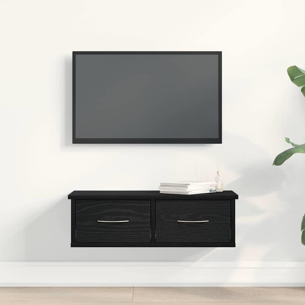 Meuble mural Chêne noir 60 x 26 x 18.5 cm Bois d'ingénierie