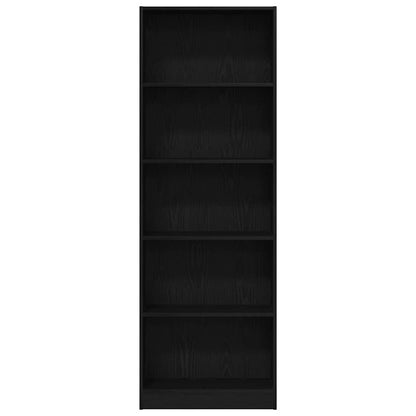Étagère Chêne noir 60 x 24 x 176 cm Bois d'ingénierie