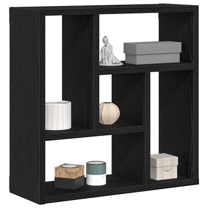 Étagère murale chêne noir 45x16x45 cm bois d'ingénierie