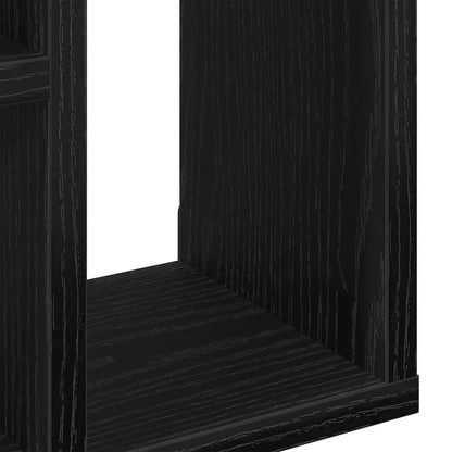 Étagère murale chêne noir 45x16x45 cm bois d'ingénierie