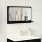 Étagère miroir Chêne noir 60 x 10.5 x 37 cm Bois d'ingénierie