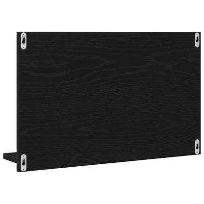 Étagère miroir Chêne noir 60 x 10.5 x 37 cm Bois d'ingénierie