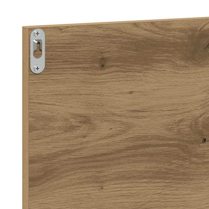 Étagère miroir avec étagère Chêne artisan 90 x 10.5 x 37 cm