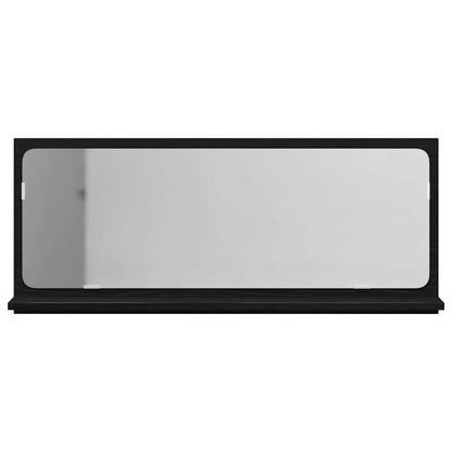 Étagère miroir Chêne Noir 90 x 10.5 x 37 cm Bois d'ingénierie