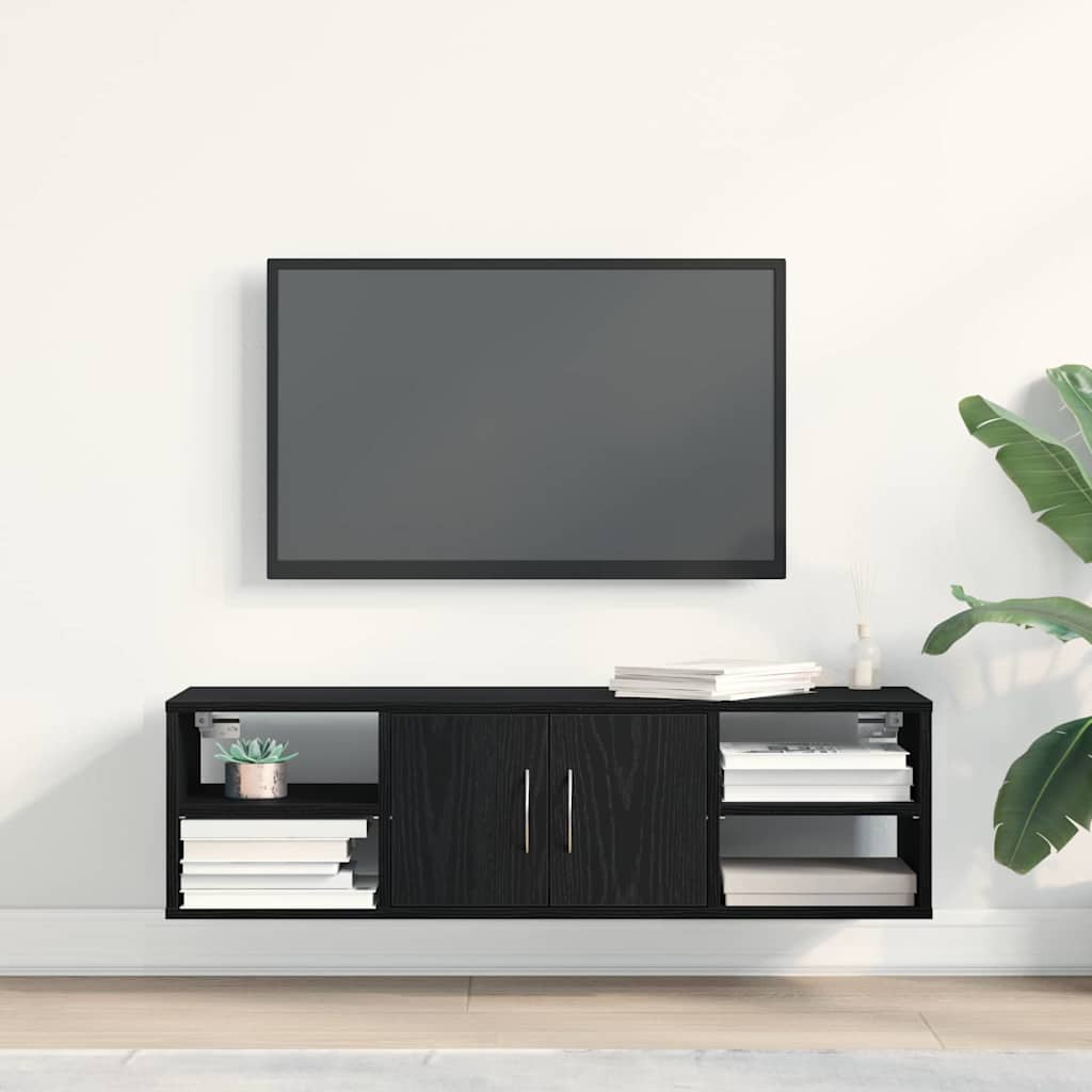 Étagère Murale Chêne noir 140 x 41 x 75 cm Bois d'ingénierie