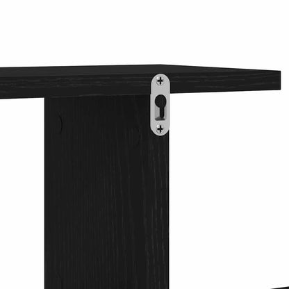 Étagère TV murale Chêne noir 125 x 18 x 23 cm Bois d'ingénierie