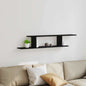 Étagère TV murale Chêne noir 125 x 18 x 23 cm Bois d'ingénierie