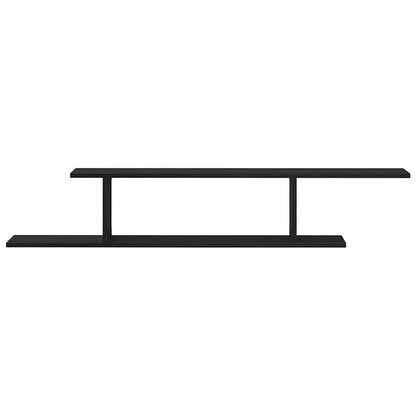 Étagère TV murale Chêne noir 125 x 18 x 23 cm Bois d'ingénierie