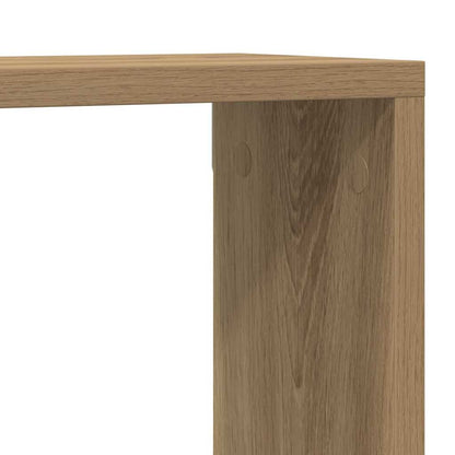 Étagère murale avec étagère 4 pcs Chêne artisan 80 x 15 x 26 cm