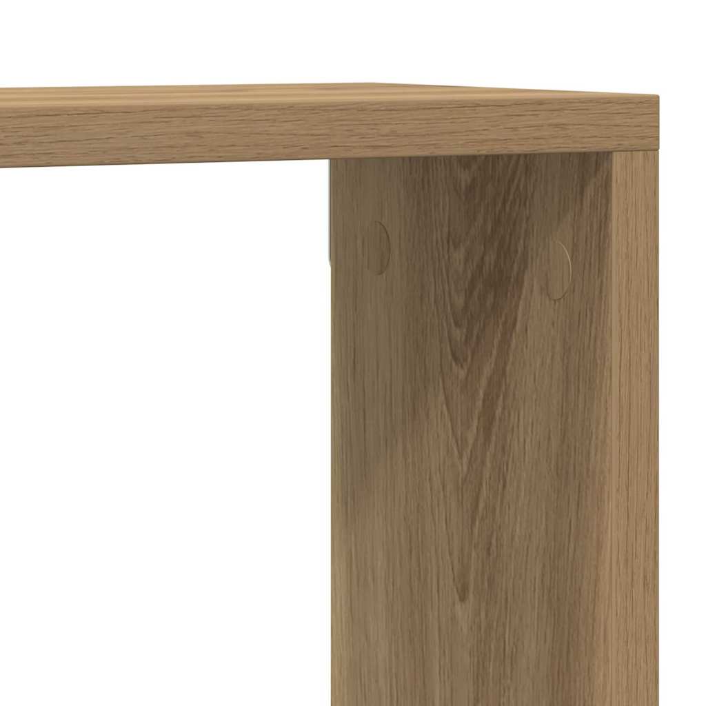 Étagère murale avec étagère 4 pcs Chêne artisan 80 x 15 x 26 cm