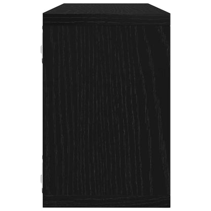 Étagères murales avec étagère 6 pcs Chêne noir 60 x 15 x 23 cm