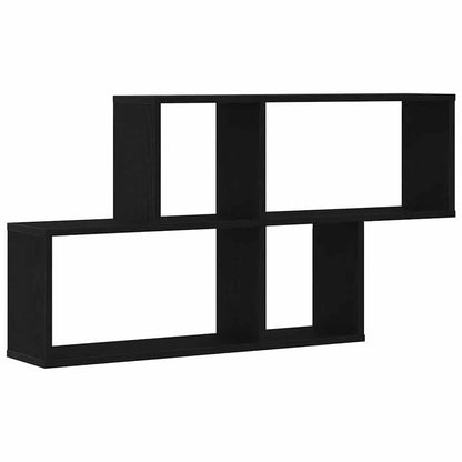 Étagère Murale Chêne noir 76 x 15 x 53 cm Bois d'ingénierie