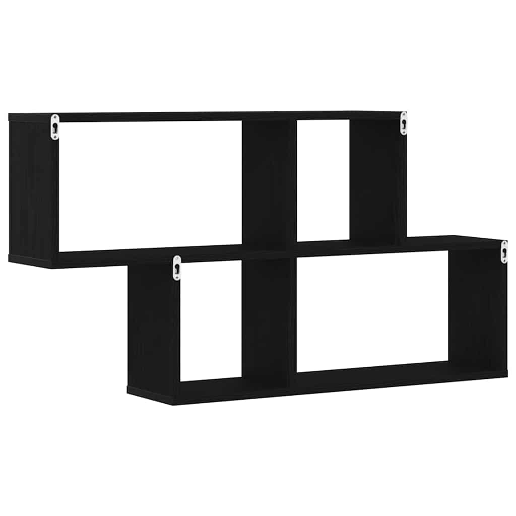 Étagère Murale Chêne noir 76 x 15 x 53 cm Bois d'ingénierie