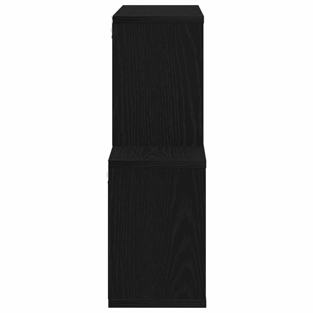Étagère Murale Chêne noir 76 x 15 x 53 cm Bois d'ingénierie