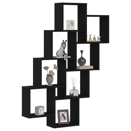 Étagère Murale Chêne noir 90 x 15 x 119.5 cm Bois d'ingénierie