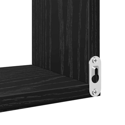 Étagère d'angle murale Chêne noir 40 x 40 x 49.5 cm