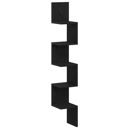 Étagère d'angle Chêne noir 20 x 20 x 127.5 cm Bois d'ingénierie
