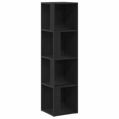 Étagères d'angle Chêne noir 33 x 33 x 132 cm Bois d'ingénierie
