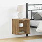 Étagère flottante avec étagère 2 pcs Marron 40 x 28.5 x 40 cm