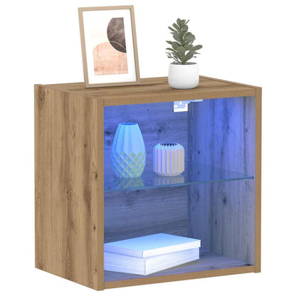 Étagère flottante avec étagère 2 pcs Marron 40 x 28.5 x 40 cm