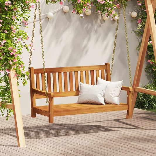 Banc balançoire de jardin Marron 119 x 35 x 47 cm