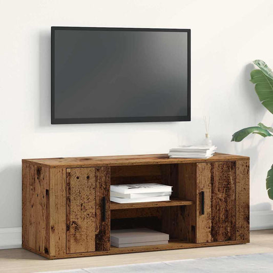 Meuble TV Bois ancien 100 x 35 x 40 cm Bois d'ingénierie