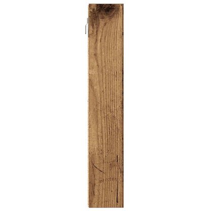 Cabinet d'Affichage avec étagère Bois Ancien 100 x 8.5 x 50 cm