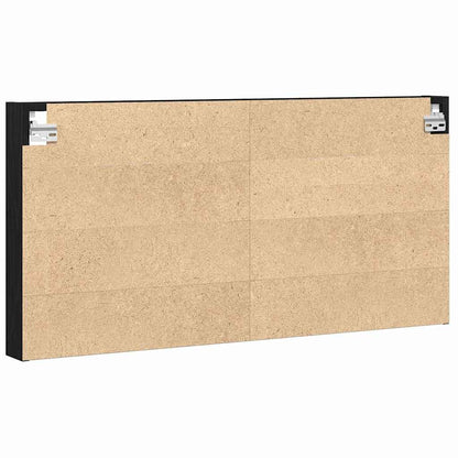 Cabinet d'Affichage avec étagère Chêne noir 100 x 8.5 x 50 cm
