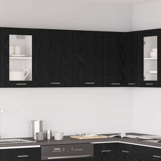 Armoire suspendue Chêne noir 80 x 31 x 60 cm Bois d'ingénierie