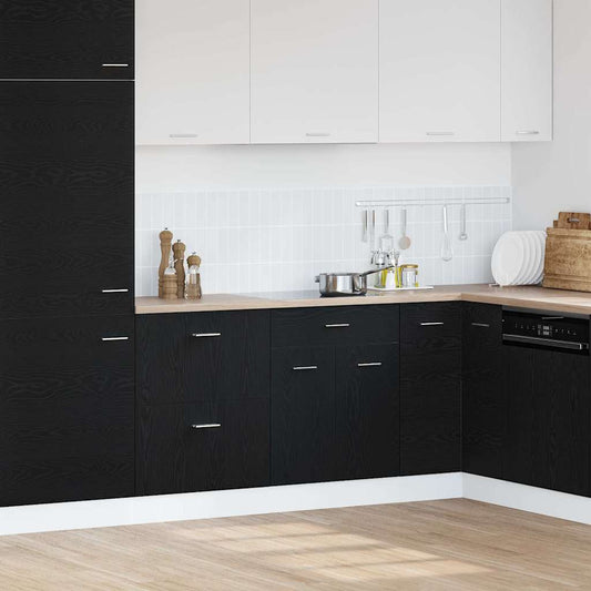 Cabinet de base avec tiroir Chêne noir 60 x 46 x 81.5 cm