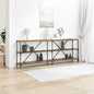 Table Console avec étagère Bois Ancien 200 x 30 x 75 cm