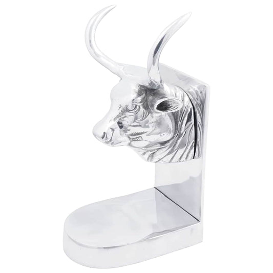 Serre-livres 2 pcs Argent 17 x 15 x 27 cm Aluminium
