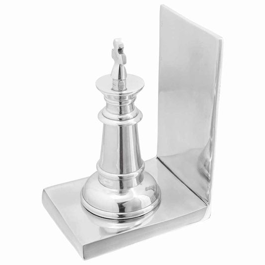 Serre-livres 2 pcs Argent 11 x 12 x 19.5 cm Aluminium