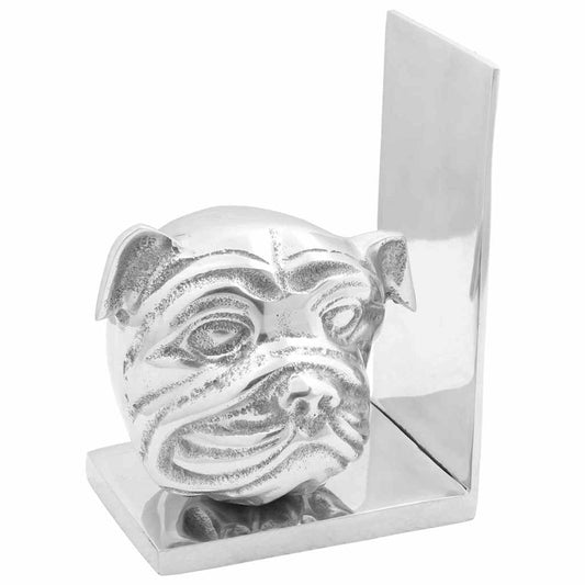 Serre-livres 2 pcs Argent 8 x 12 x 16.5 cm Aluminium
