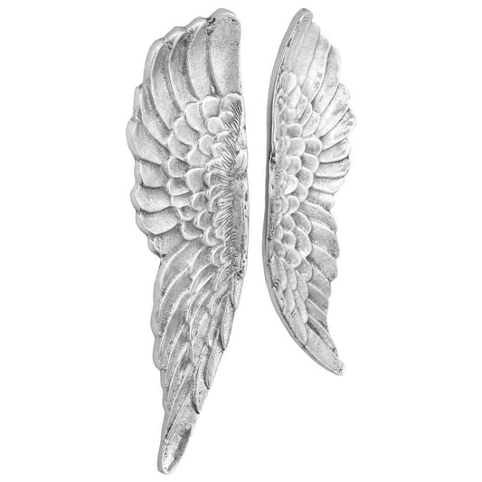 Sculpture d'ailes Argent 31 x 5 x 91 cm Aluminium