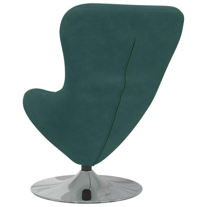 Fauteuil œuf Vert foncé 63 x 73 x 90 cm Velours