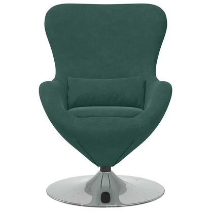 Fauteuil œuf Vert foncé 63 x 73 x 90 cm Velours