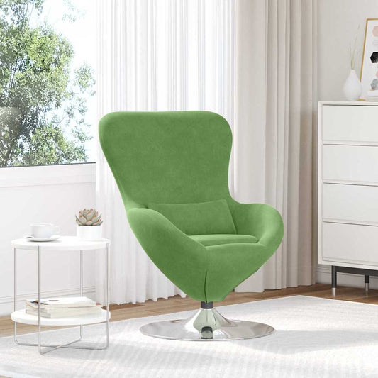 Fauteuil œuf Vert clair 63 x 73 x 90 cm Velours