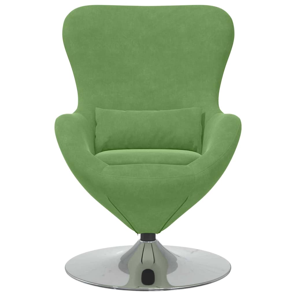 Fauteuil œuf Vert clair 63 x 73 x 90 cm Velours