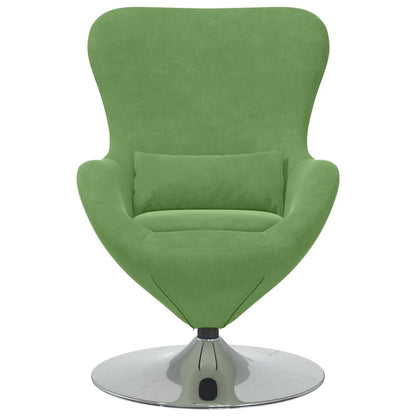 Fauteuil œuf Vert clair 63 x 73 x 90 cm Velours