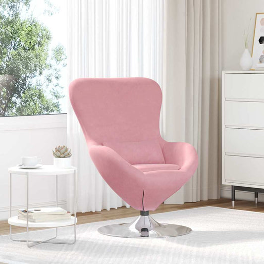 Fauteuil œuf Rose 63 x 73 x 90 cm Velours