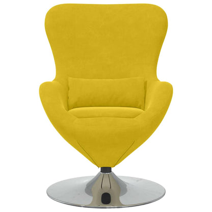 Fauteuil œuf Jaune 63 x 73 x 90 cm Velours