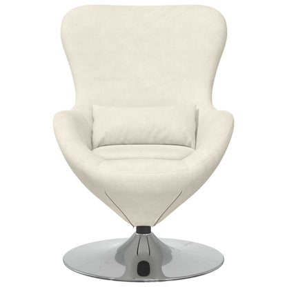 Fauteuil œuf Crème 63 x 73 x 90 cm Velours