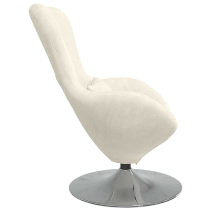 Fauteuil œuf Crème 63 x 73 x 90 cm Velours