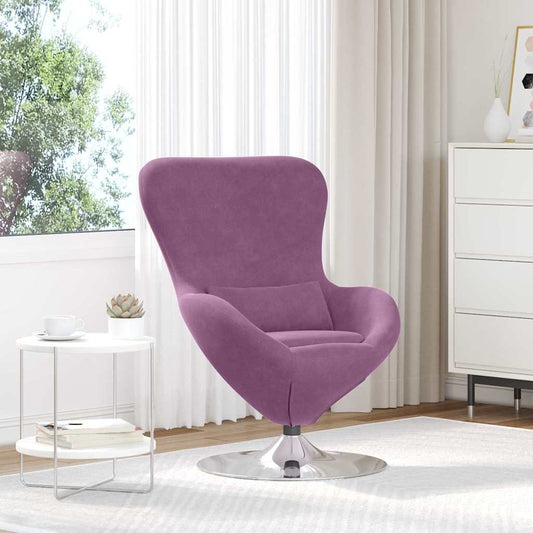 Fauteuil œuf Violet 63 x 73 x 90 cm Velours