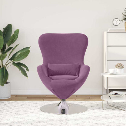Fauteuil œuf Violet 63 x 73 x 90 cm Velours