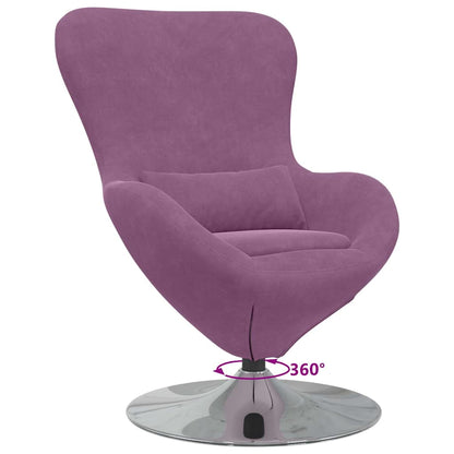 Fauteuil œuf Violet 63 x 73 x 90 cm Velours